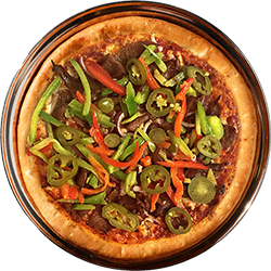 Pizza Hot & Spicy + Looksaus solo